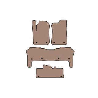 Tapis en caoutchouc Carsuit (3 rangées, beige)
