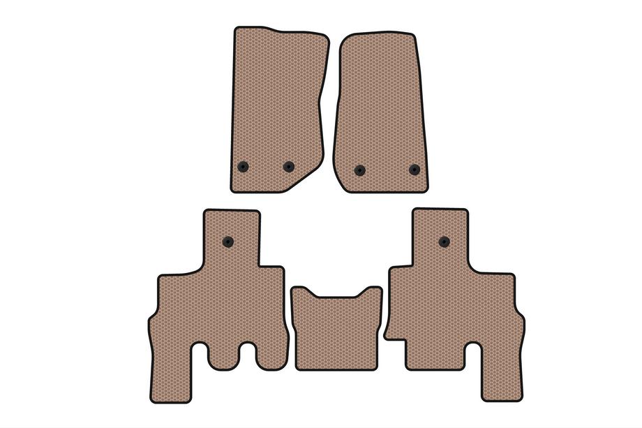 Jeep Wrangler 2007-2017 Tapis en Caoutchouc Carsuit (Beige) Image