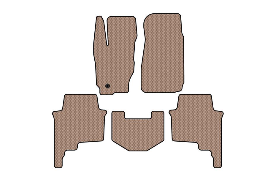Jeep Commander 2005-2010 Tapis en Caoutchouc Carsuit (Beige) Image