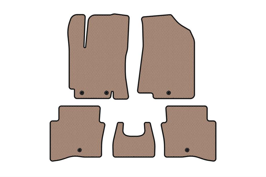 Kia Rio 2012-2017 Tapis en caoutchouc Carsuit (SD, beige) Image