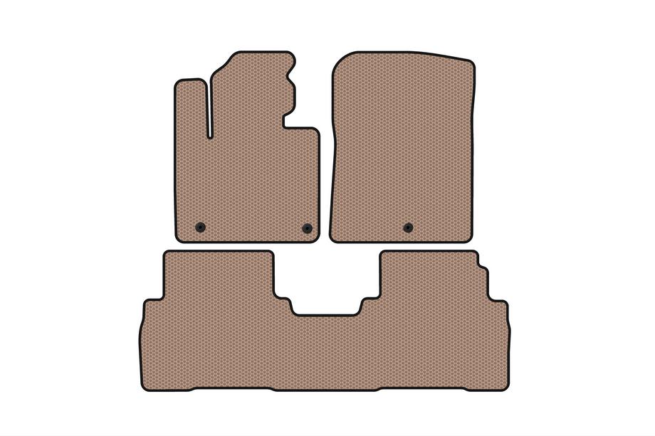 Kia Sorento III UM 2014-2020 Tapis en caoutchouc Carsuit (7 places, beige) Photo 1