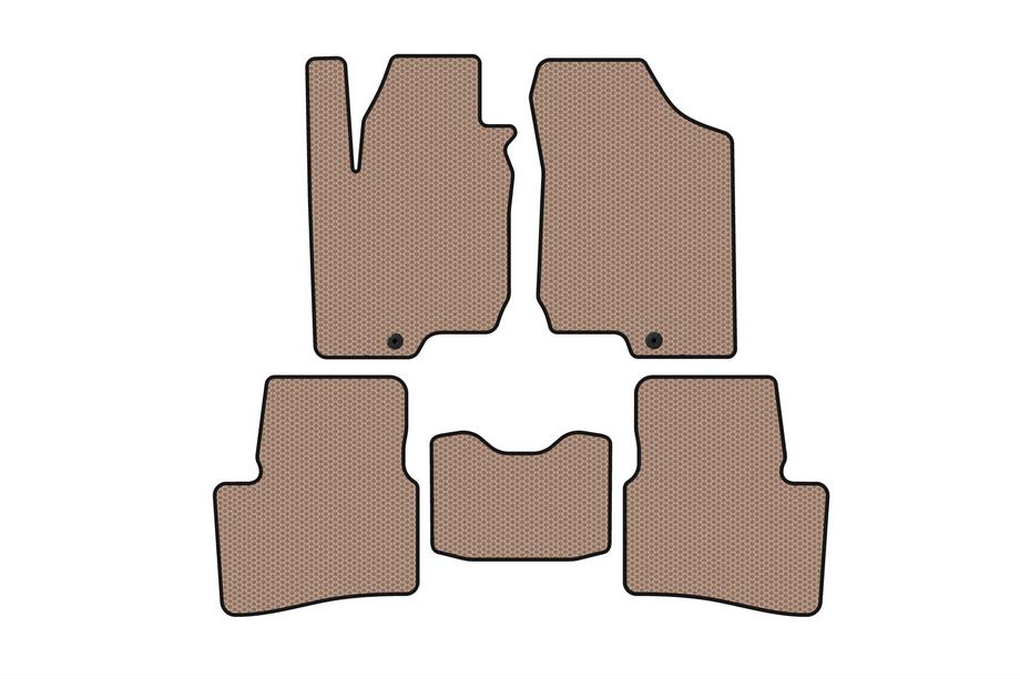 Kia Ceed 2007-2012 Tapis en caoutchouc Carsuit (HB, 3 portes, beige) Photo 1