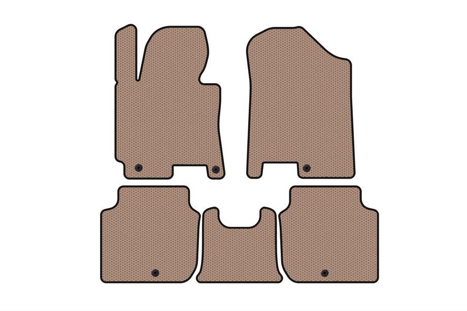 Kia Forte 2008–2024 Tapis en caoutchouc Carsuit (2012-2016, beige) Image