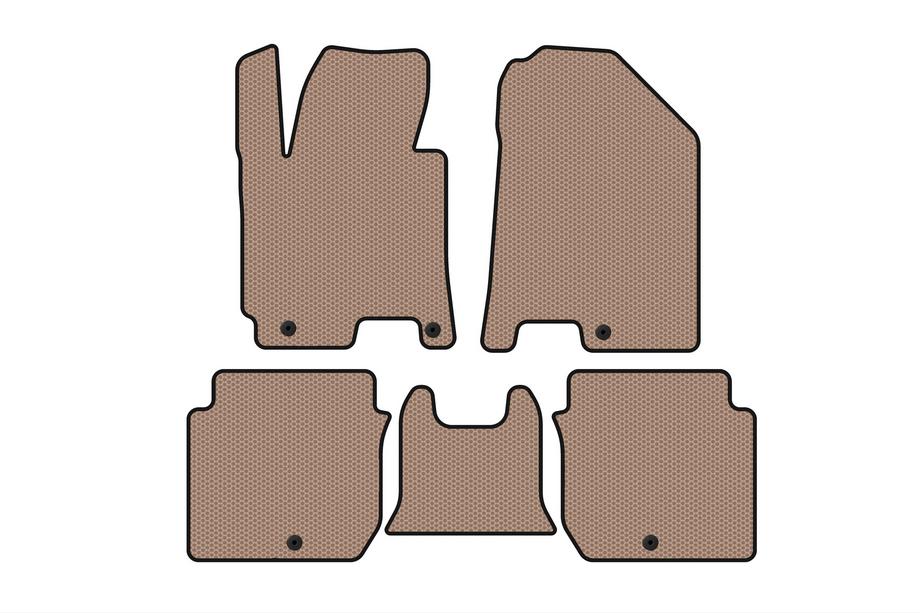 Kia Forte 2008–2024 Tapis en caoutchouc Carsuit (2016-2018, beige) Image