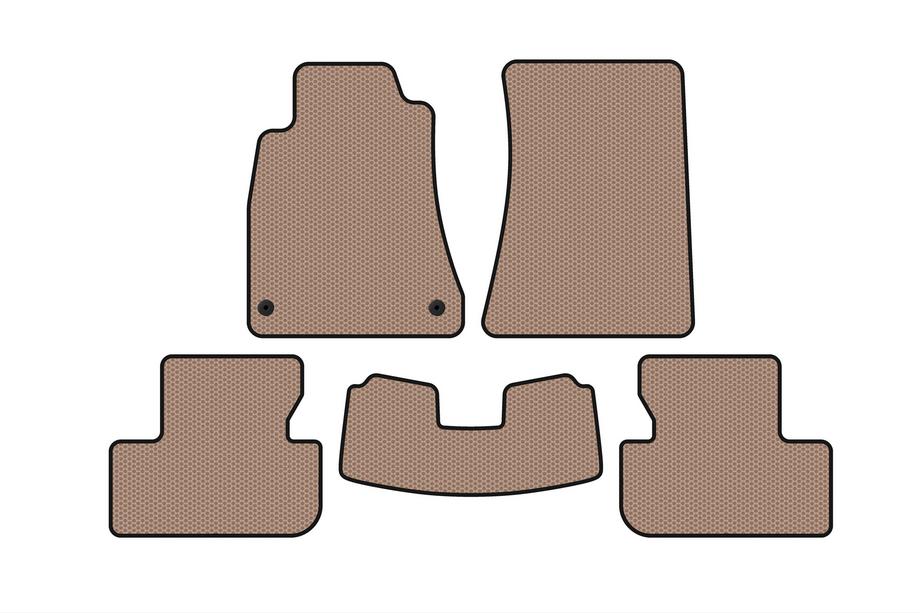 Lexus IS 2005-2013 Tapis en caoutchouc Carsuit (SD, 2 roues motrices, Beige) Photo 1