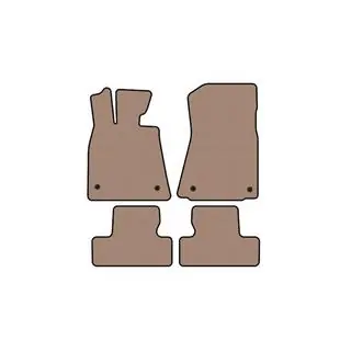 Tapis en caoutchouc Carsuit (Coupé, beige)