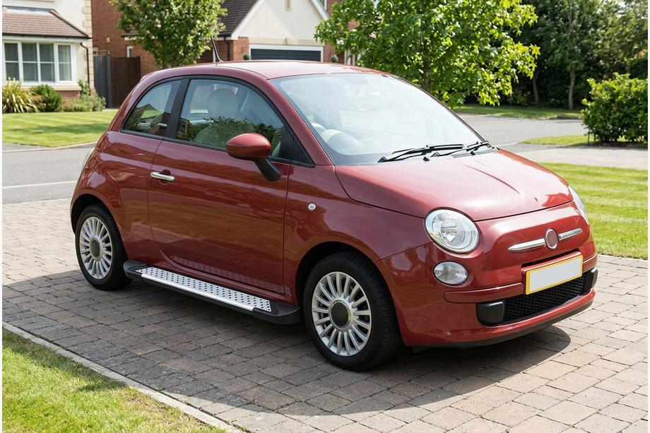 Fiat 500/500L 2013-2022 Marchepieds latéraux Allmond Grey (2 pcs, aluminium) Image