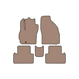 Tapis en caoutchouc Carsuit (2 rangées, 7 places, beige) Mazda 5 2005-2009 photo 1
