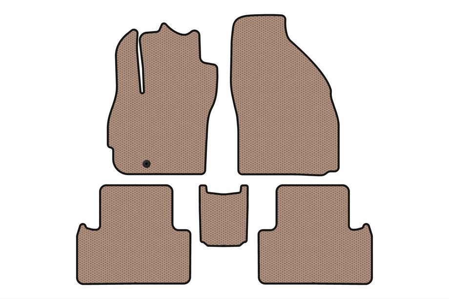 Mazda 5 2005-2009 Tapis en caoutchouc Carsuit (2 rangées, 7 places, beige) Photo 1