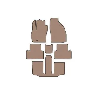 Tapis en caoutchouc Carsuit (3 rangées, 7 places, beige) Mazda 5 2005-2009 photo 1