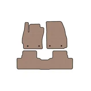 Tapis en caoutchouc Carsuit (2 rangées, beige) Mazda 5 2010-2018 photo 1