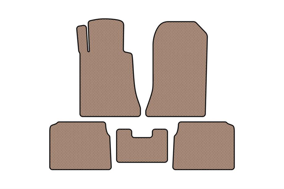 Mercedes E-class W124 1984–1997 Tapis en caoutchouc Carsuit (SD, beige) Photo 1