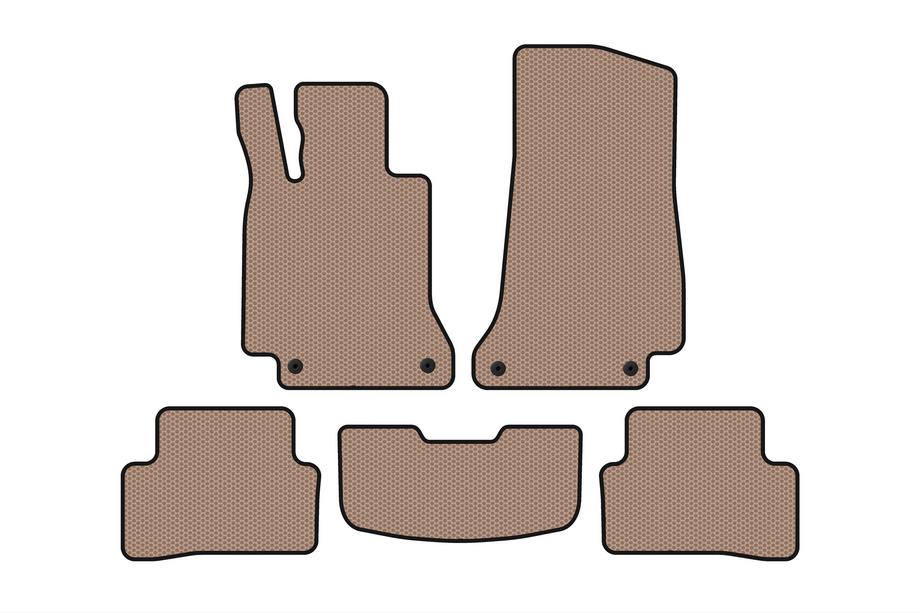 Mercedes C-class W205 2014-2021 Tapis en caoutchouc Carsuit (SD, beige) Image