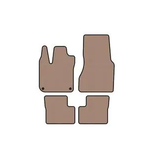 Tapis en caoutchouc Carsuit (HB, 5 portes, beige)