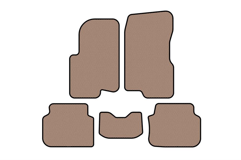 Smart 1998-2007 Tapis en Caoutchouc Carsuit (2003-2007, Forfour, Beige) Photo 1