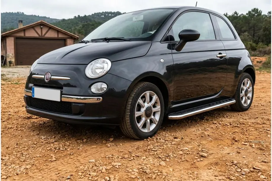 Fiat 500/500L 2013-2022 Marchepieds Latéraux Maydos V1 (2 pcs, Aluminium & Inox) Image