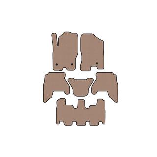 Tapis en caoutchouc Carsuit V1 (3 rangées, beige, 2010-2014) Nissan Pathfinder R51 2005-2014 photo 1
