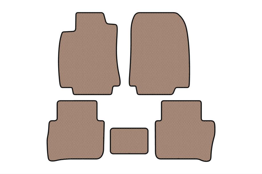 Nissan Tiida 2011-2014 Tapis en Caoutchouc Carsuit (HB, Beige) Photo 1