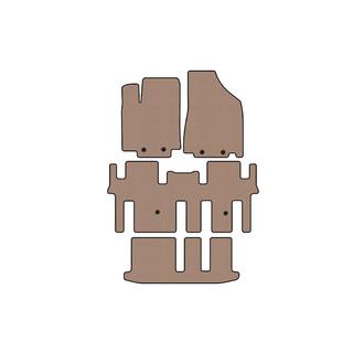 Tapis en caoutchouc Carsuit (3 rangées, beige) Nissan Pathfinder R52 2012-2021 photo 1
