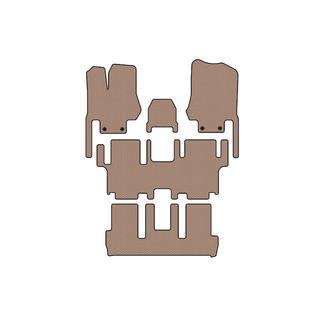 Tapis en caoutchouc Carsuit (3 rangées, 7 places, beige) photo 1
