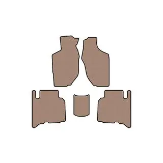 Tapis en caoutchouc Carsuit (5 portes, beige) photo 1
