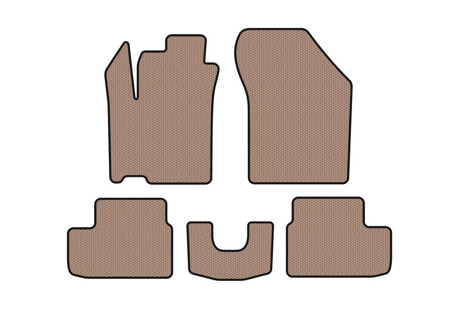 Opel Agila 2007-2015 Tapis en Caoutchouc Carsuit (HB, Beige) Photo 1