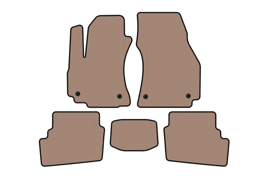 Opel Zafira A 1998-2005 Tapis en caoutchouc Carsuit (2 rangées, 2003-2005, 7 places, beige) Photo 1
