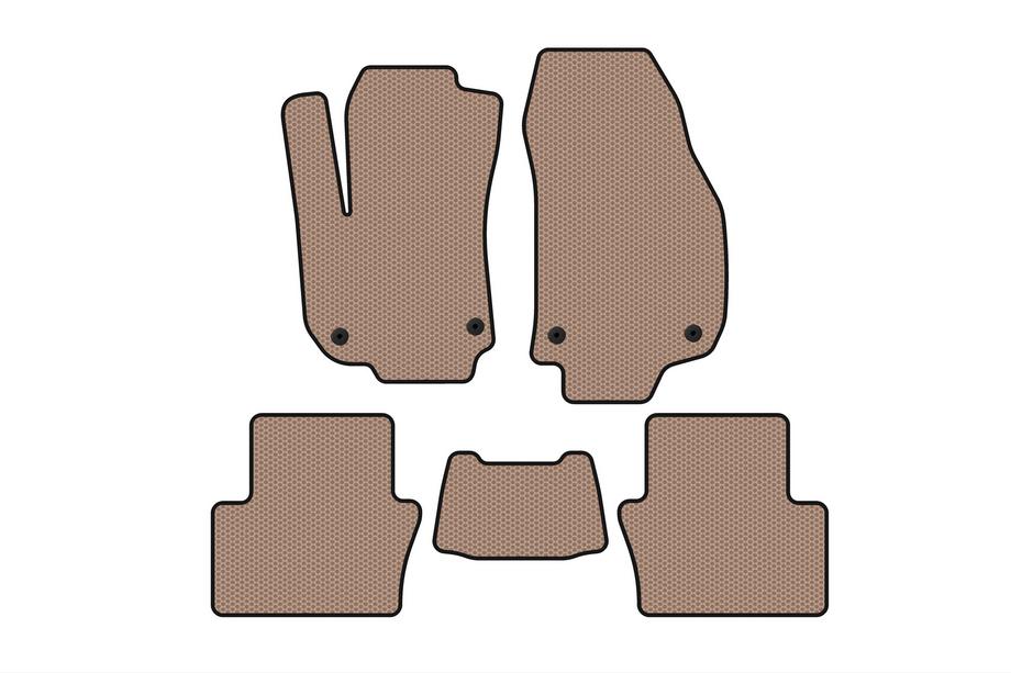 Opel Zafira B 2005–2011 Tapis en caoutchouc Carsuit (2 rangées, beige) Photo 1