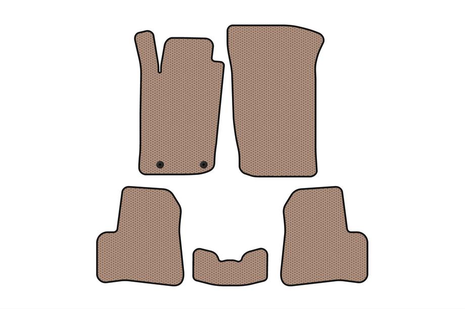 Peugeot 206 1998-2024 Tapis en Caoutchouc Carsuit (1998-2009, Beige) Image