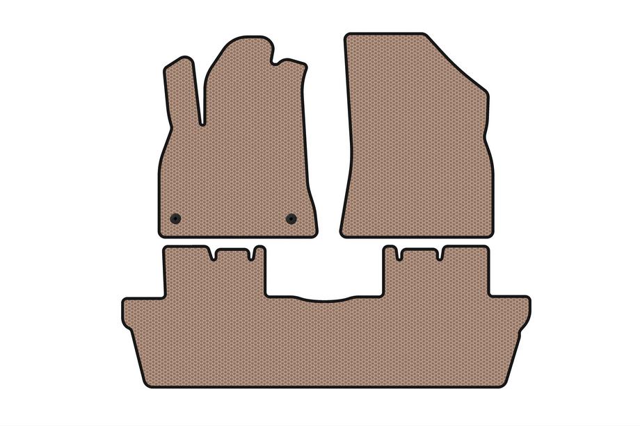 Peugeot 5008 2009-2016 Tapis en Caoutchouc Carsuit (Beige) Photo 1