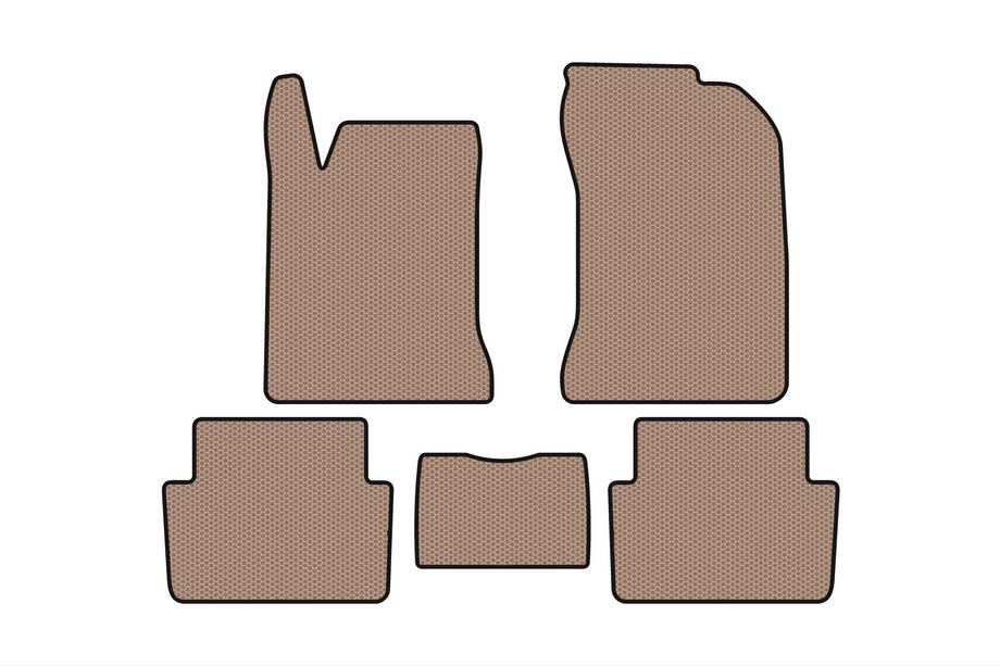 Renault Laguna 2001-2007 Tapis en caoutchouc Carsuit (SW, beige) Image