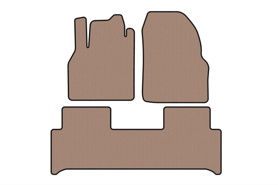 Renault Scenic/Grand 2003-2009 Tapis en Caoutchouc Carsuit (Beige) Photo 1