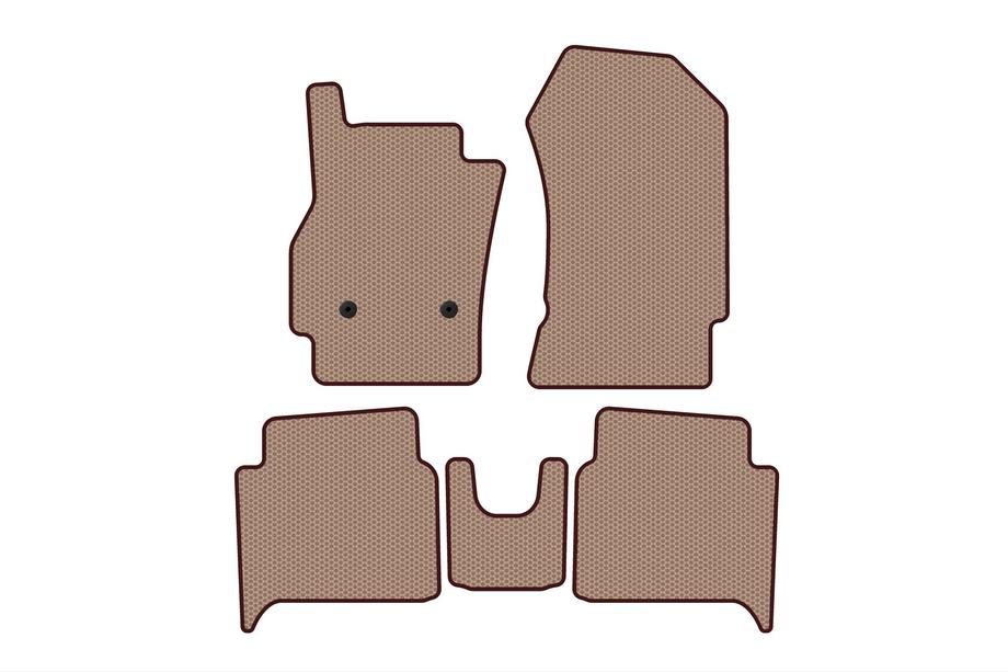Renault Zoe 2012-2019 Tapis en Caoutchouc Carsuit (HB, Beige) Photo 1