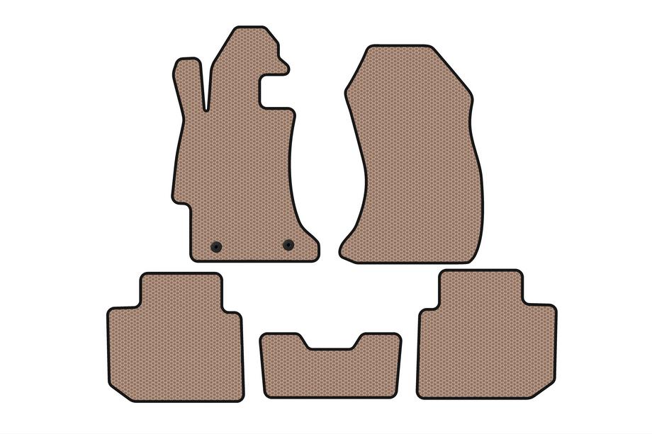 Subaru Impreza 2011-2016 Tapis en caoutchouc Carsuit (SD, beige) Image