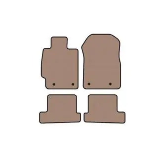 Tapis en caoutchouc Carsuit (Coupé, beige)