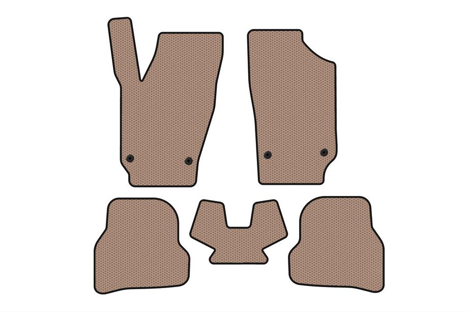 Seat Ibiza 2010-2017 Tapis en caoutchouc Carsuit (2010-2012, HB, 5 portes, beige) Image