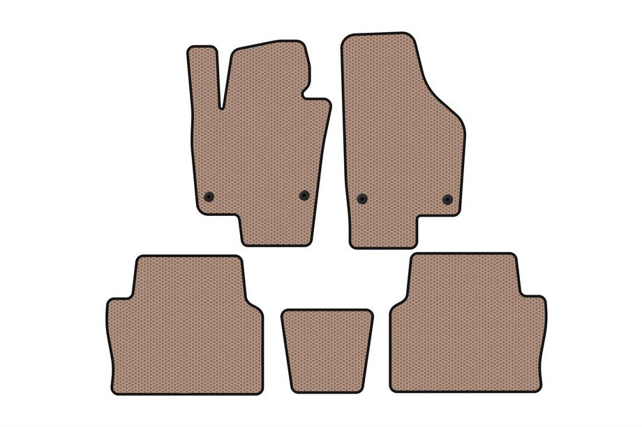 Seat Alhambra 2010- Tapis en caoutchouc Carsuit (2 rangées, beige) Image