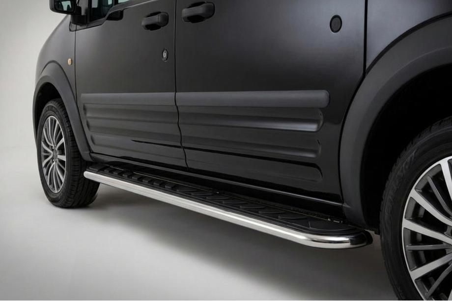 Ford Connect 2002–2006 Marchepieds Latéraux Maydos V1 (2 pcs, Aluminium & Inox) Image