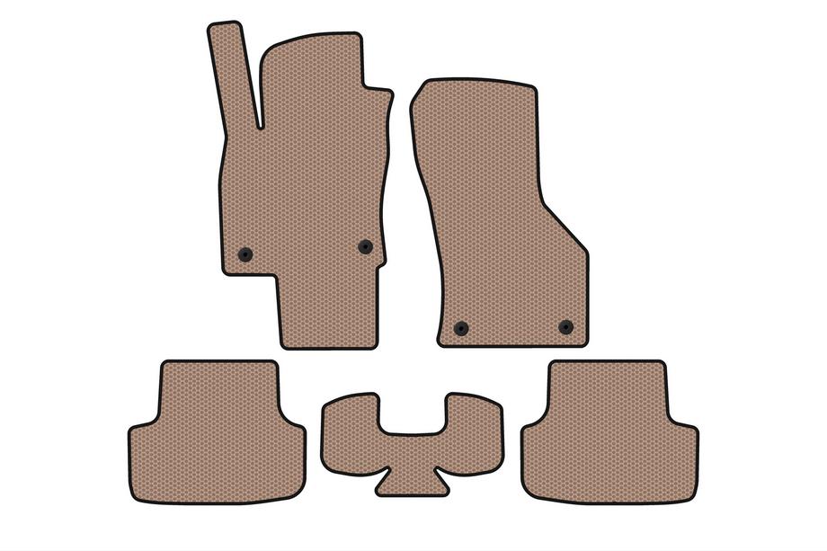 Seat Leon 2013-2020 Tapis en Caoutchouc Carsuit (Beige) Image