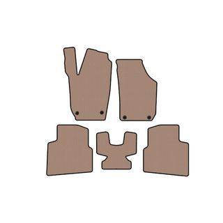 Tapis en Caoutchouc Carsuit (Beige) Skoda Roomster 2006-2015 photo 1