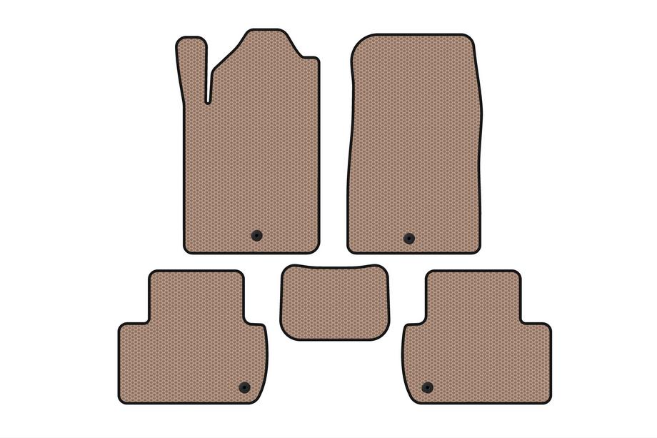 SsangYong Rexton I 2001-2017 Tapis en Caoutchouc Carsuit (Beige) Image