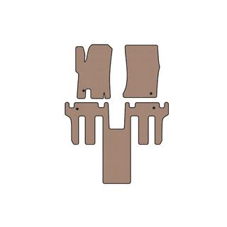 Tapis de sol en caoutchouc Carsuit 2004-2008 (2 rangées, beige) Ssang Yong Rodius photo 1