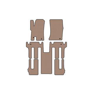 Tapis de sol en caoutchouc Carsuit 2004-2008 (3 rangées, beige) Ssang Yong Rodius photo 1