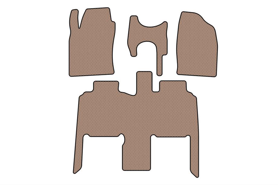 Toyota Previa 2000-2006 Tapis en Caoutchouc Carsuit (Beige) Image
