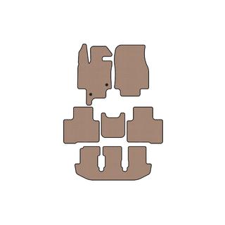 Tapis en caoutchouc Carsuit (3 rangées, 7 places, beige) photo 1