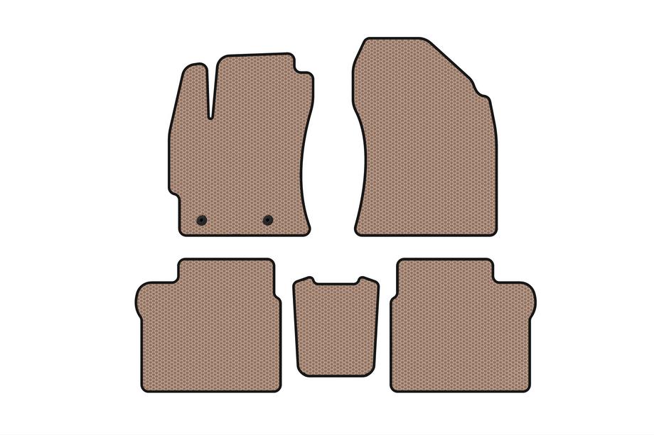 Toyota Corolla 2013-2019 Tapis de sol en caoutchouc Carsuit (2016-2019, SD, beige) Image