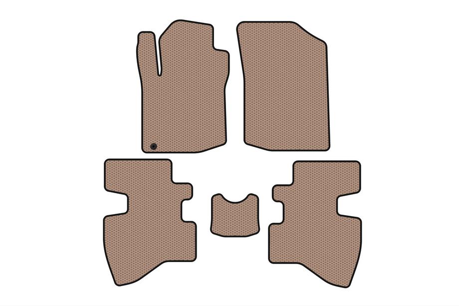 Toyota Aygo 2007-2014 Tapis en caoutchouc Carsuit (2007-2009, HB, 3 portes, beige) Image