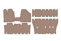 Toyota Sienna 2003-2009 Tapis en caoutchouc Carsuit (3 rangées, beige) photo 1