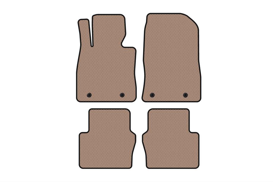 Toyota Yaris 2010-2020 Tapis en caoutchouc Carsuit (Electro, 2017-2020, SD, beige) Image