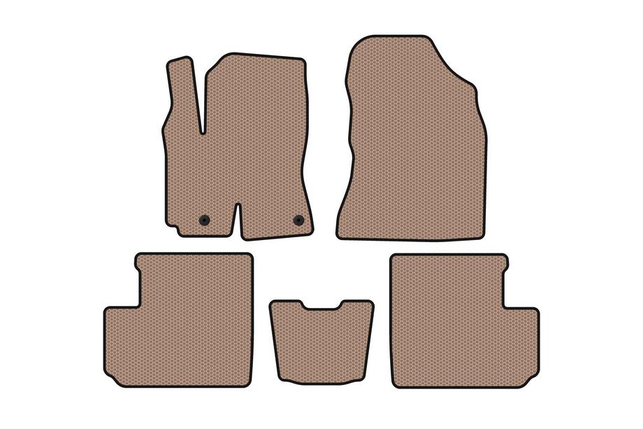 Toyota Rav 4 2001-2005 Tapis en Caoutchouc Carsuit (Beige) Image
